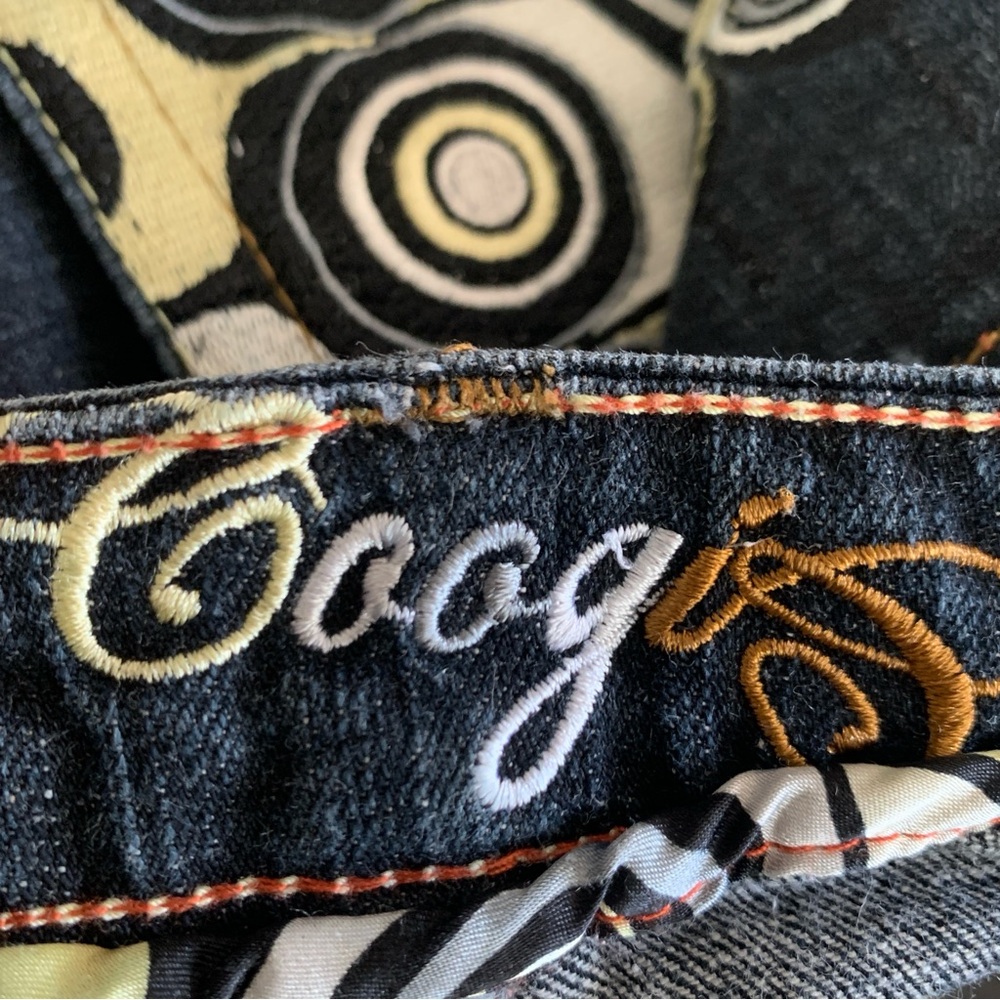 Vintage Coogi Dark Wash Women’s Embroidered Jeans Size 13/14 - Picture 8 of 16